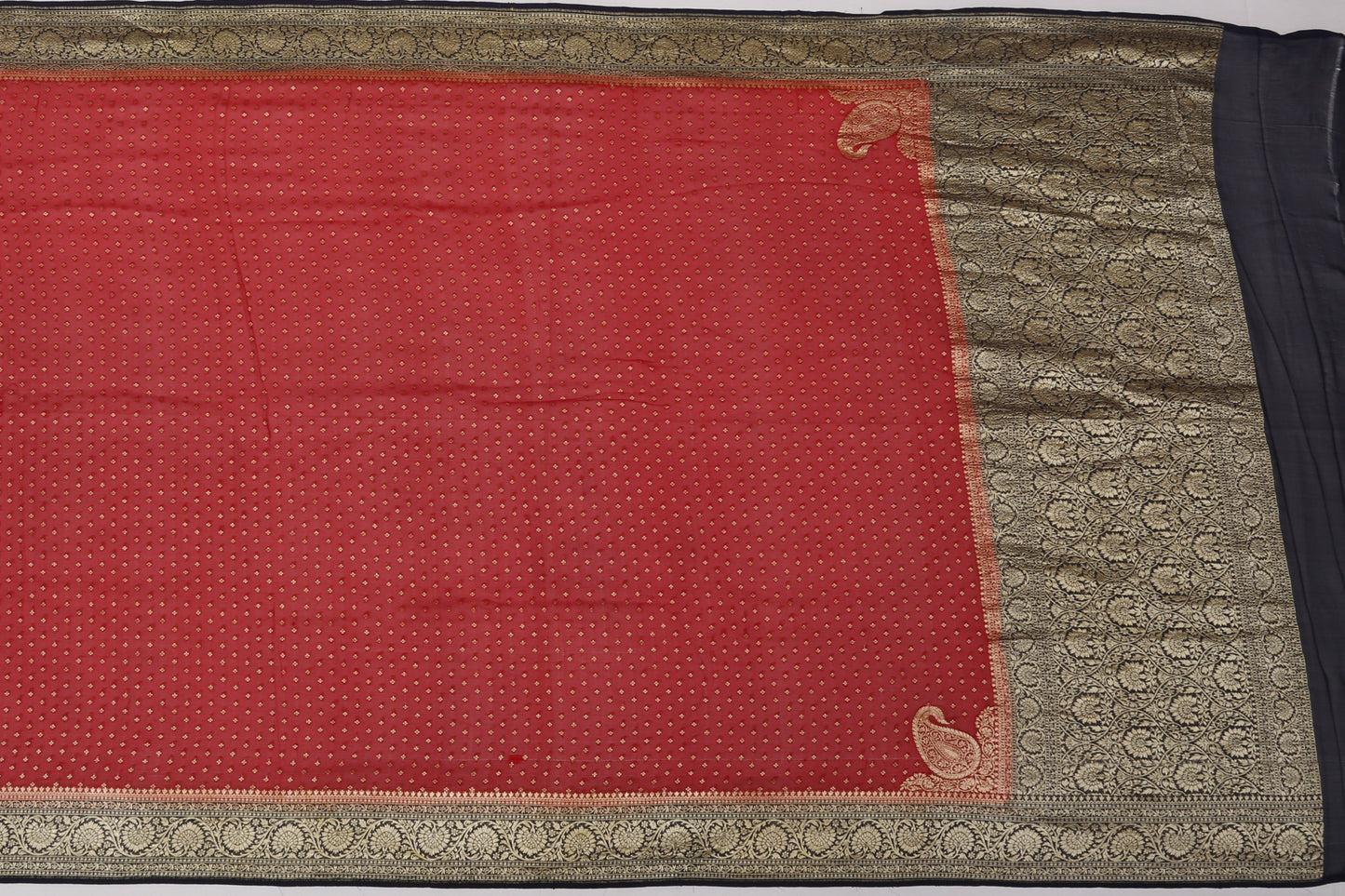 Banarasi Georgette Butta Maroon Sale Saree