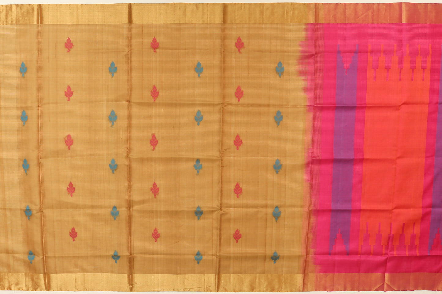 Coimbatore Silk Butta Brown Sale Saree