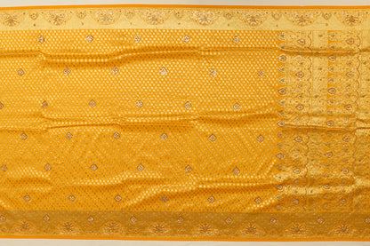 Banarasi Art Silk Embroidery Yellow Sale Saree