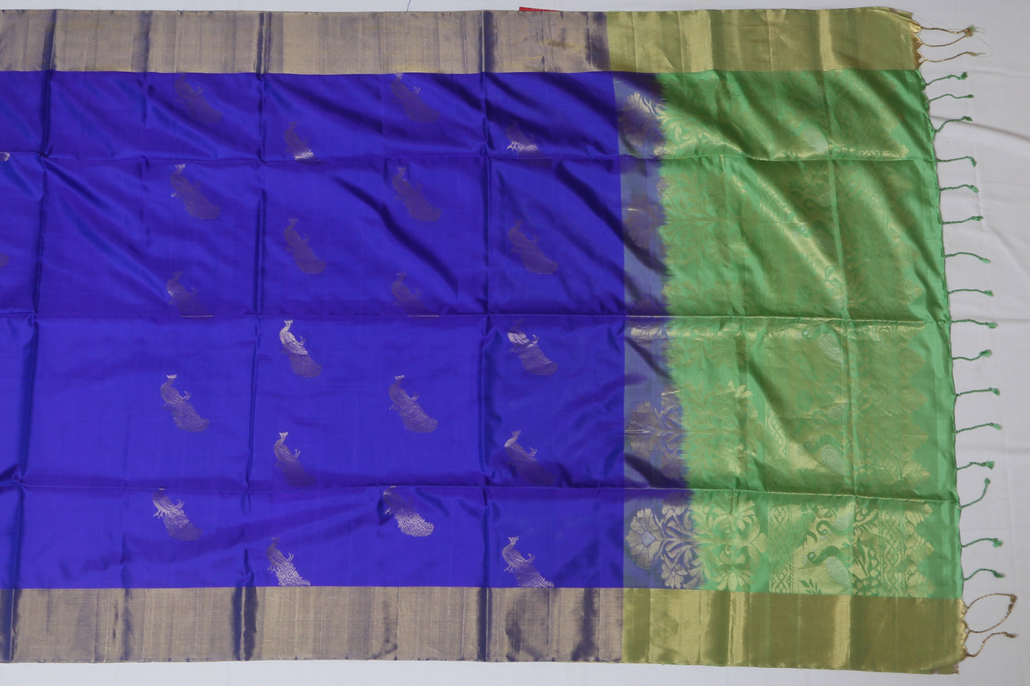 Coimbatore Silk Butta Blue Sale Saree