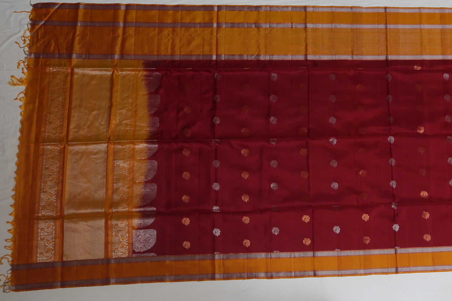 Coimbatore Silk Butta Maroon Sale Saree