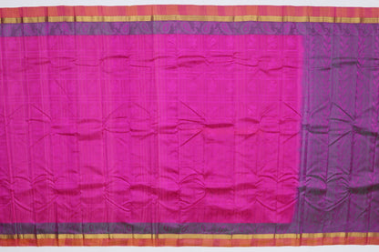 Bangalore Silk Checks Pink Sale Saree