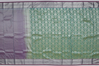 Dharmavaram Art Silk Brocade Green Sale Saree