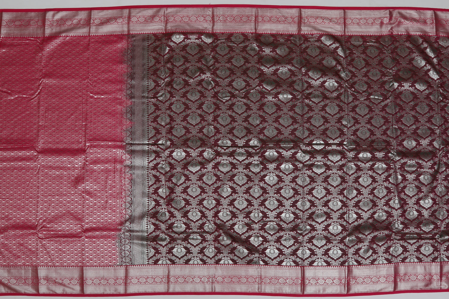 Dharmavaram Art Silk Brocade Purple Sale Saree