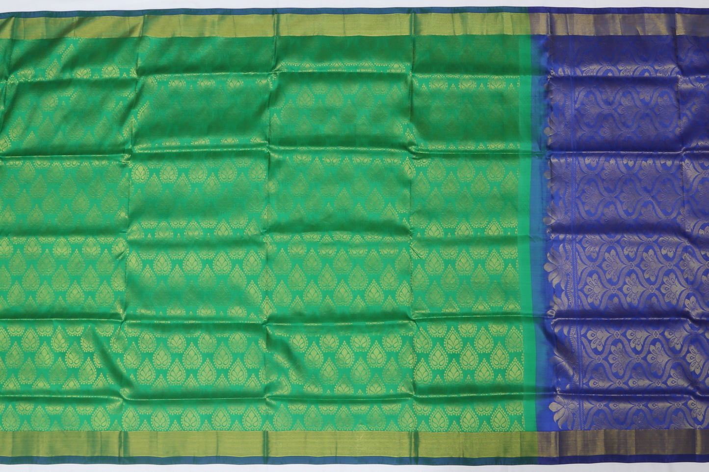 Coimbatore Silk Butta Green Sale Saree