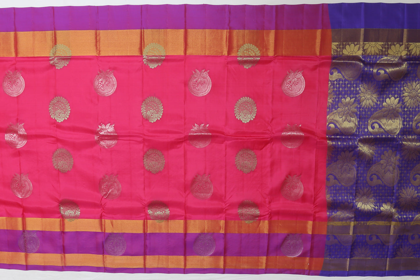 Dharmavaram Silk Butta Pink Sale Saree