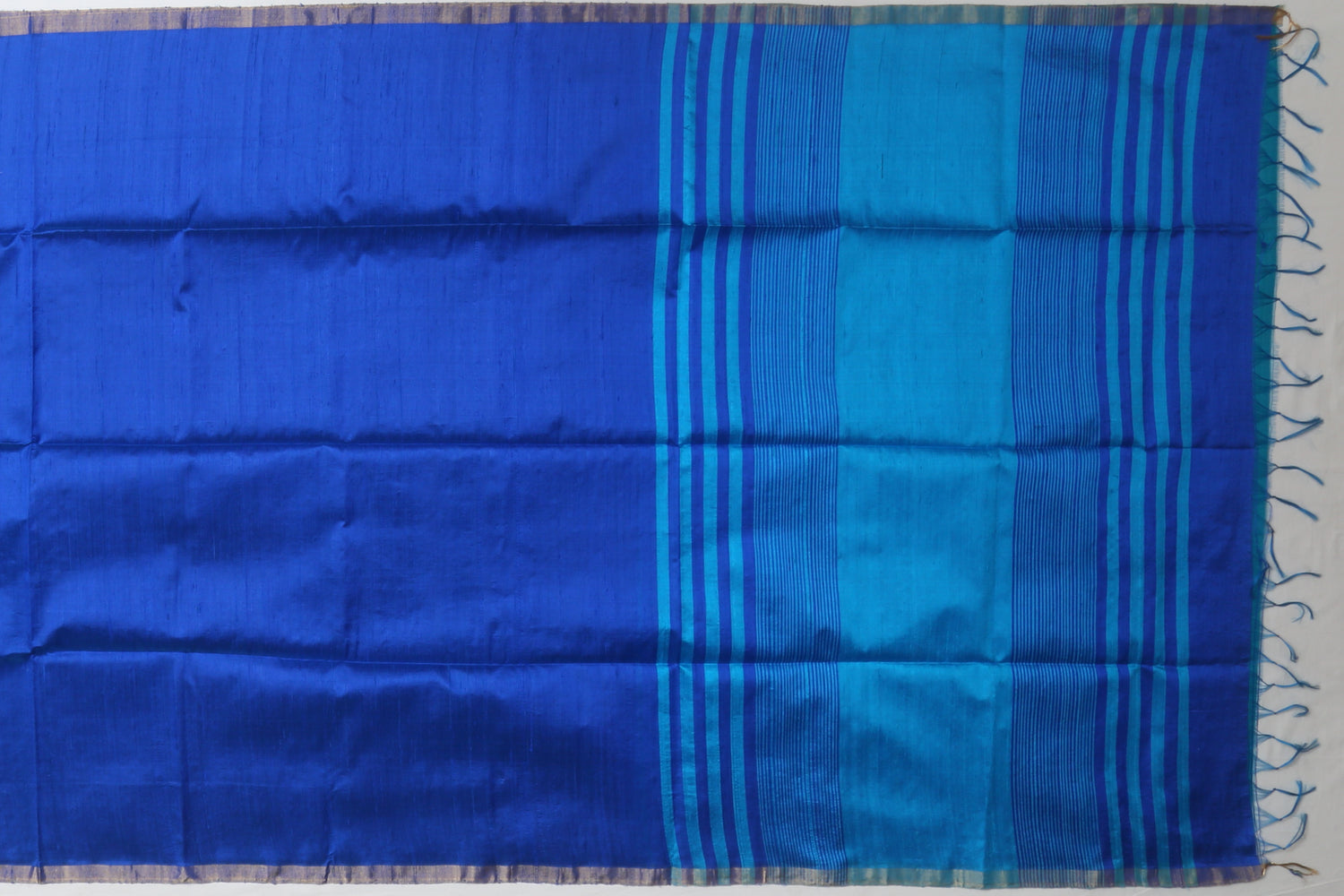 Coimbatore Silk Plain Blue Sale Saree