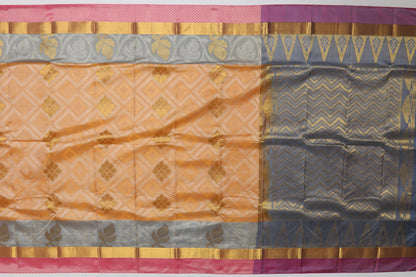 Dharmavaram Silk Butta Cream Sale Saree