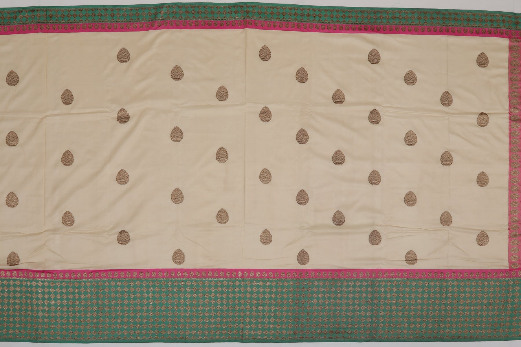 Banarasi Art Silk Butta Cream Sale Saree