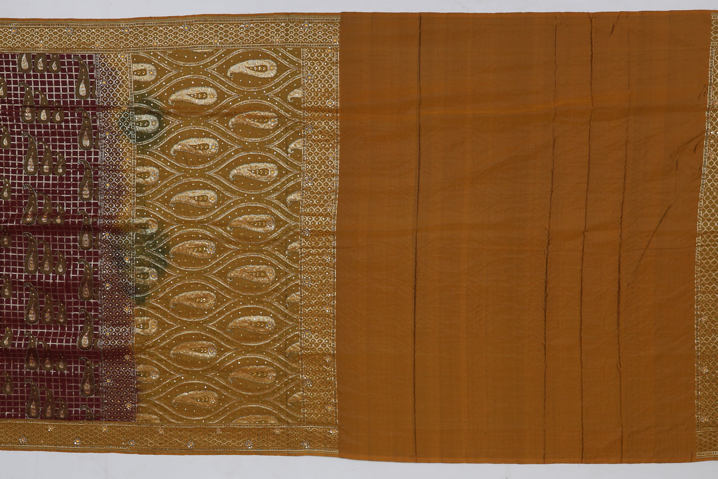 Banarasi Art Silk Embroidery Brown Sale Saree