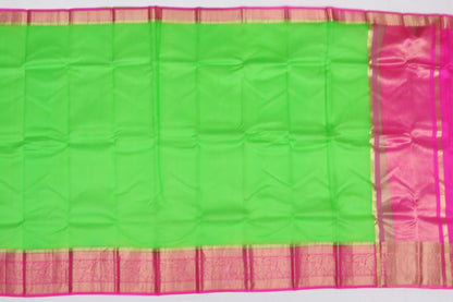 Organza Organza Plain Green Sale Saree