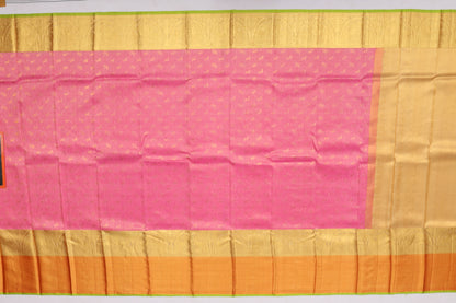 Kanchi Silk Checks Pink Sale Saree