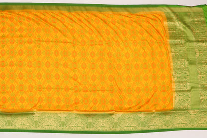 Jute Silk Cotton Butta Yellow Sale Saree