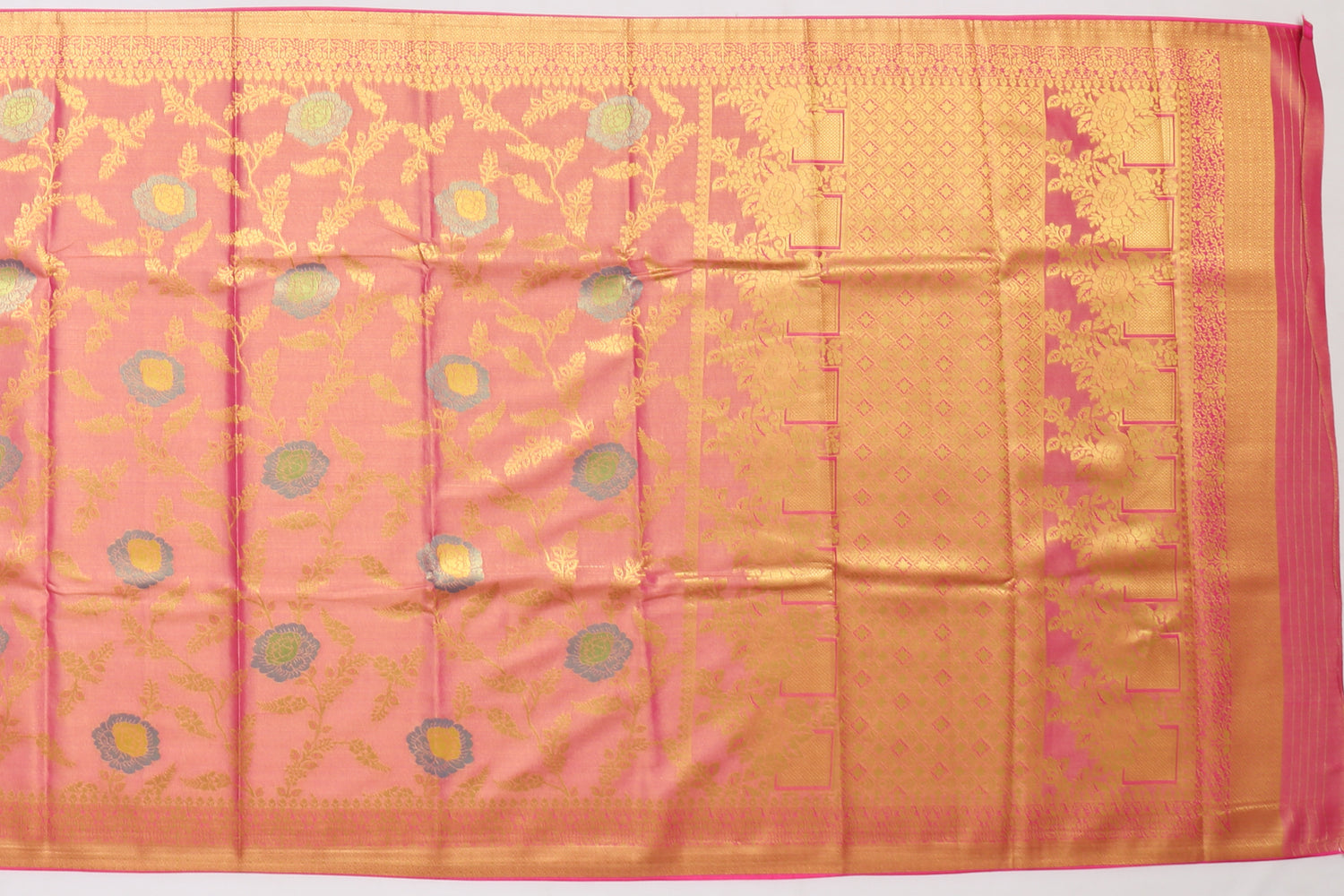 Banarasi Art Silk Tissue Pink Sale Saree