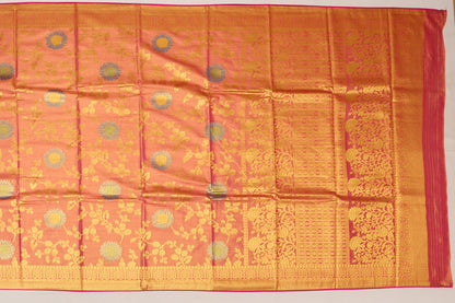 Banarasi Art Silk Tissue Pink Sale Saree