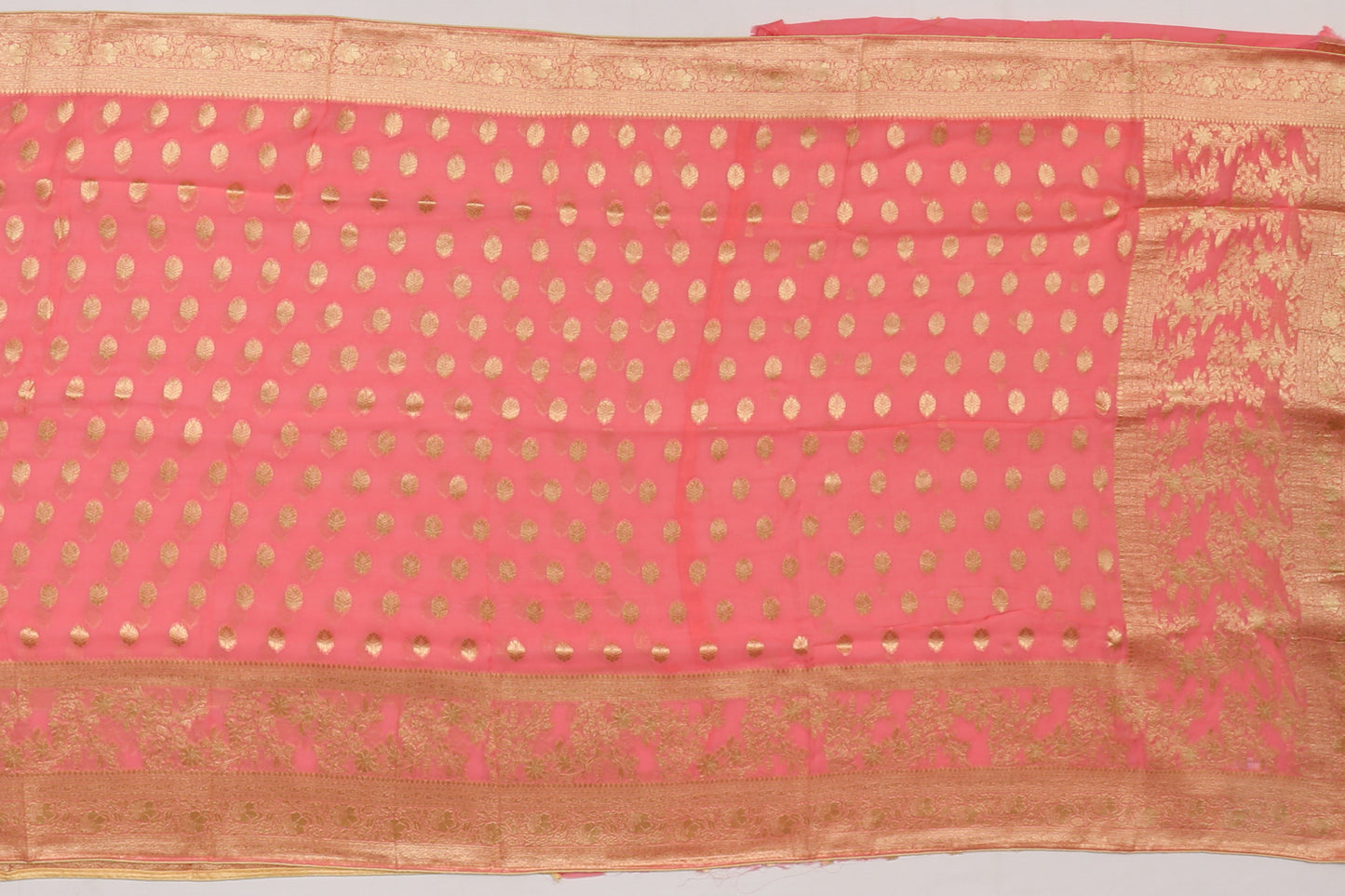 Banarasi Georgette Butta Pink Sale Saree