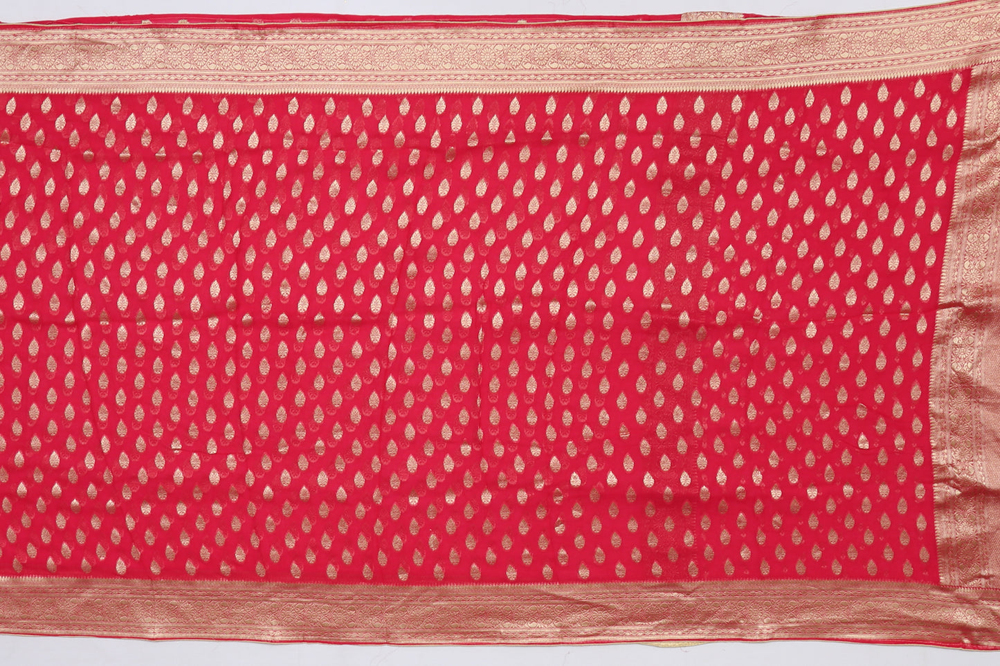 Banarasi Georgette Butta Pink Sale Saree