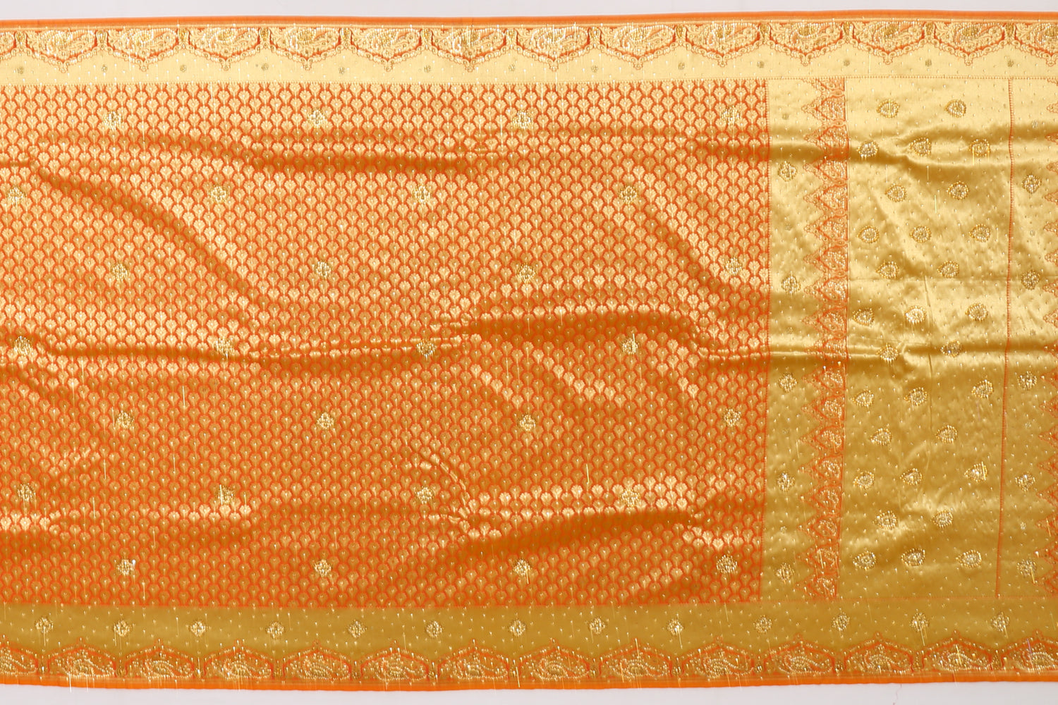 Banarasi Art Silk Embroidery Yellow Sale Saree