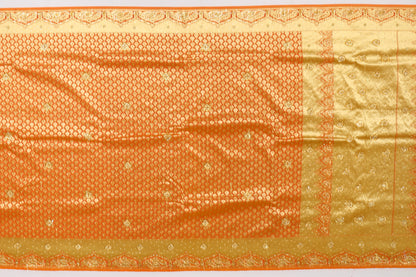 Banarasi Art Silk Embroidery Yellow Sale Saree