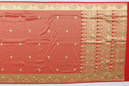 Banarasi Art Silk Embroidery Red Sale Saree